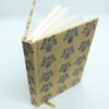 A5 Fabric Covered Organic Cotton Purple Hand Print Notebook