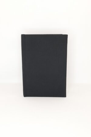 A5 Fabric Covered Black Plain Page Notebook