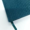 A5 Fabric Covered Turqoise Cordroy Plain Page Notebook - Image 3