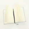 A5 Fabric Covered Black & White Wool Plain Page Notebook - Image 5