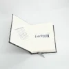 A5 Fabric Covered Grey Plain Page Notebook - Image 2