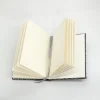 A5 Fabric Covered Grey Plain Page Notebook - Image 3